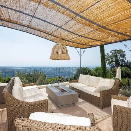 Vue Panoramique Proche Saint-paul-de-vence Villa